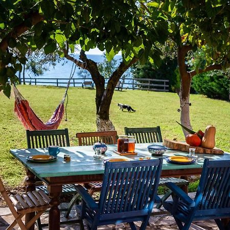 Beachfront Villa Meliti Ágios Matthaíos Buitenkant foto